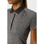 J.Lindeberg Women's Minnie Golf Polo Shirt - Dark Grey Melange