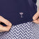 高尔夫蒂尼女子短袖拉链高尔夫衬衫 - 海军
