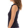 Golftini Women's Sleeveless Ruffle Golf Polo Shirt - Navy