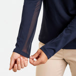 Nivo Women's Leda Long Sleeve Mock Neck Golf Shirt - Navy