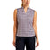 Nivo Women's Vivia Sleeveless Mock Neck Golf Shirt - White/Navy