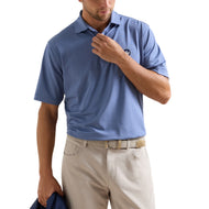 Peter Millar Bolt 高性能球衣高尔夫 Polo 衫 - 运动海军蓝