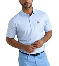 Peter Millar Medina 高性能球衣高尔夫 Polo 衫 - 蓝鸟