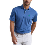 Peter Millar Winston 高性能网状高尔夫 Polo 衫 - 运动海军蓝