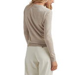 Peter Millar Women's Excursionist Merino Flex Knitted Golf Crew - Biscotti