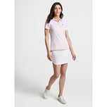 Peter Millar Women's Jubilee Performance Stretch Jersey Golf Shirt - Palmer Pink/White