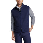 Peter Millar Vista Hybrid Full-Zip Golf Vest  - Navy