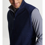 Peter Millar Vista Hybrid Full-Zip Golf Vest  - Navy
