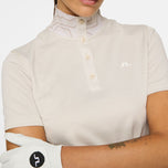 J.Lindeberg Women's Piper Golf Polo Shirt - Moonbeam