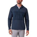 Travis Mathew Polar Seas Golf 1/4 Zip Hoodie - Total Eclipse