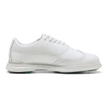 Puma Royale Wingtip Golf Shoes - Puma White/Vapor Grey/Grassy Green