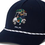 RLX Ralph Lauren Polo 小熊斜纹高尔夫球帽 - 精致海军蓝