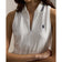 RLX Ralph Lauren Women's Active Cable 1/4 Zip Sleeveless Polo Shirt - Ceramic White