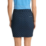 Rohnisch Women's Chie Comfort Golf Skort - Micro R Check Navy