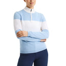 Rohnisch Women&#39;s Kora Knitted Half Zip Golf Pullover - Dove Blue