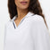 Rohnisch Women's Swing Knitted Long Sleeve Golf Polo Shirt - White/Navy