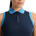 Rohnisch Women's Ultra Viola UV Sleeveless Golf Polo Shirt - Navy