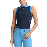 Rohnisch Women's Ultra Viola UV Sleeveless Golf Polo Shirt - Navy