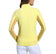 IBKUL Women's Solid Long Sleeve Zip Mock Neck Shirt - Butter