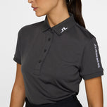 J.Lindeberg Women's Tour Tech Golf Polo Shirt - Asphalt