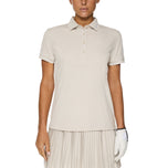 J.Lindeberg Women's Tour Tech Golf Polo Shirt - Moonbeam