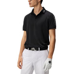 J.Lindeberg Tour Tech Regular Fit Golf Polo Shirt - Black