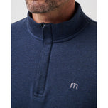 Travis Mathew Cloud 2.0 Golf 1/4 Zip - Heather Blue