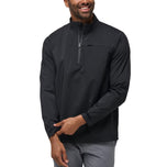 Travis Mathew On Course Waterproof Golf Zip Pullover - Black