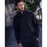 Travis Mathew On Course Waterproof Golf Zip Pullover - Black