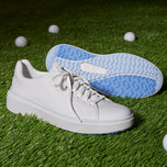 Cole Haan Women's GrandPrø Topspin Waterproof Wide Golf Shoes - Optic White/Heather Gray