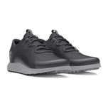 Under Armour Charged Draw 2 Spikeless Golf Shoes - Black/Mod Grey
