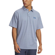 Under Armour 比洞赛 Polo 高尔夫衬衫 - 白色/蓝色