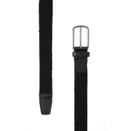 Lyle & Scott Woven Golf Belt - Jet Black