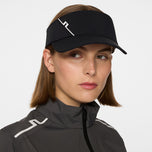 J.Lindeberg Women's Yadina Golf Visor - Black
