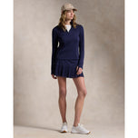 RLX Ralph Lauren Women's Eyelet Performance Quarter-Zip Pullover - Refined Navy