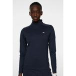 J.Lindeberg Women's Cindy Quarter Zip Golf Mid-Layer - JL Navy