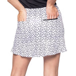 Golftini Women's Celebration Skort 17.5" Golf Skort - White Print