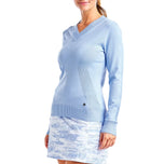 Nivo Women's Nicole V-Neck Sweater - Gentle Blue