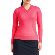 Nivo Women's Nicole V-Neck Sweater - Cherry