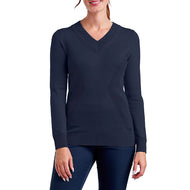 Nivo Women's Nicole V-Neck Sweater - Navy