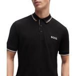 BOSS Paddy Pro Golf Polo Shirt - Black/Orange
