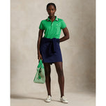 RLX Ralph Lauren Women's Tour Pique Polo Shirt - Tiller Green/Navy/White