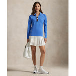 RLX Ralph Lauren Women's Jersey UV Quarter Zip Golf Pullover - Summer Blue