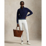 RLX Ralph Lauren Women's Coolmax Wool 1/4 Zip Pullover - Refined Navy