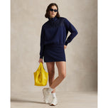 RLX Ralph Lauren Women's Quilted Fleece Half Zip - Refined Navy