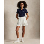 RLX Ralph Lauren Women's Tour Pique Knit-Collar Polo Golf Shirt - Refined Navy/Tiller Green Multi