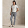RLX Ralph Lauren Women's Tour Pique Golf Shirt - Ceramic White/Refined Navy