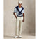 RLX Ralph Lauren Classic Fit Printed Airflow Golf Polo Shirt - Office Blue Boogey Texture