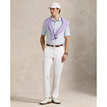 RLX Ralph Lauren Printed Lightweight Airflow Golf Polo Shirt - Office Blue Square Key