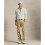 RLX Ralph Lauren Fine Gauge Terry Half Zip - Stone Pebble